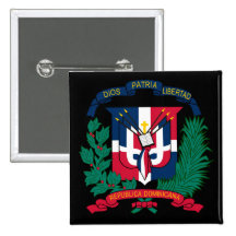 emblème de la République Dominicaine Badges Avec Agrafe