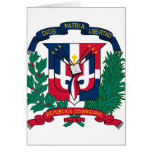 emblème de la République Dominicaine Cartes De Vœux