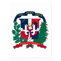 emblème de la République Dominicaine Cartes Postales
