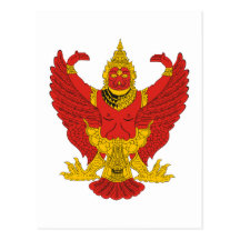 Emblème de la Thaïlande Carte Postale
