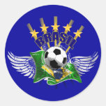 Emblème de logo du Brésil cinq étoiles pour les ca Adhésifs