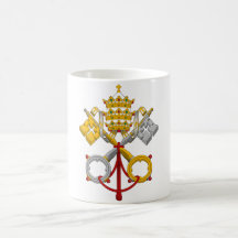 Emblème du pape officiel Symbol Coat de papauté Tasse À Café