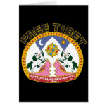 Emblème libre du Thibet Carte De Vœux