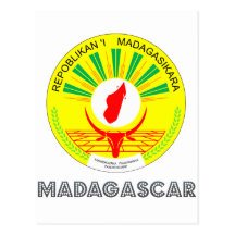 Emblème malgache carte postale
