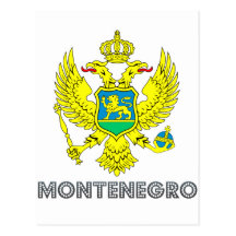 Emblème monténégrin carte postale