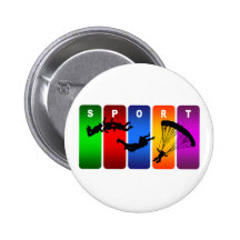 Emblème multicolore de parachutisme badge