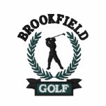 Emblème personnalisé de golf avec le feuille de la polo brodé