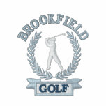 Emblème personnalisé de golf avec le feuille de la sweatshirt à capuche