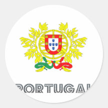 Emblème portugais adhésif rond