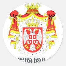 Emblème serbe adhésif