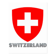 Emblème suisse carte postale