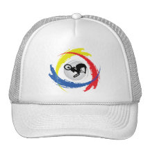 Emblème tricolore de BMX Casquettes De Camionneur