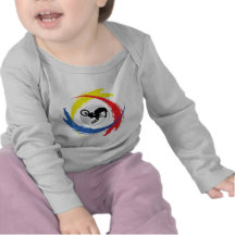 Emblème tricolore de BMX T-shirts