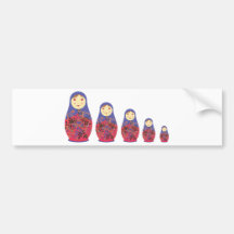 Emboîtement russe/Babushka de ~ de poupée de Matry Adhésifs Pour Voiture