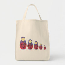 Emboîtement russe/Babushka de ~ de poupée de Matry Sacs Fourre-tout