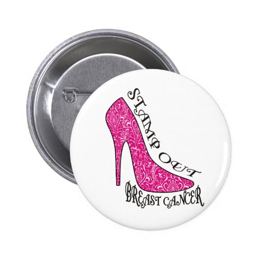 Emboutissez le cancer du sein badges avec agrafe