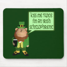 Embrassez-moi irlandais tapis de souris