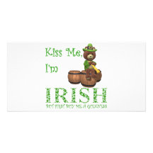EMBRASSEZ-MOI que je suis IRLANDAIS Photocarte Customisée