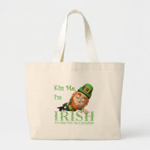 Embrassez-moi que je suis irlandais sacs fourre-tout