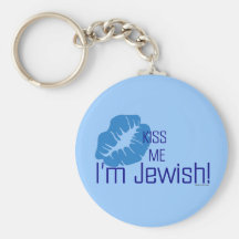Embrassez-moi que je suis Keychain juif Porte-clé