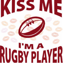 Embrassez-moi que je suis un joueur de rugby photo sculptures