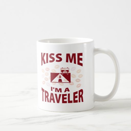 Embrassez-moi que je suis un voyageur tasses à café
