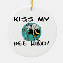 Embrassez mon abeille de derrière décorations pour sapins de noël