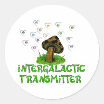 Émetteur intergalactique adhésifs ronds