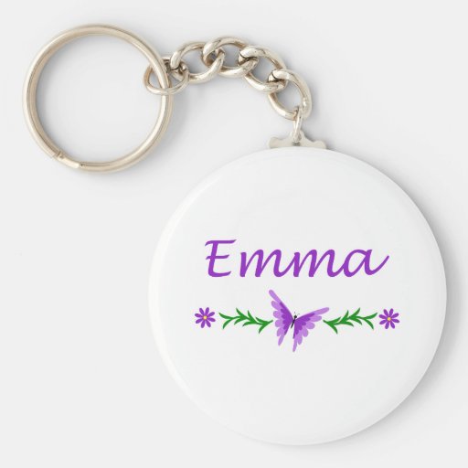 Emma (papillon pourpre) porte-clés