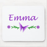 Emma (papillon pourpre) tapis de souris
