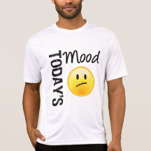 Émoticône d'aujourd'hui d'humeur déçue t-shirt