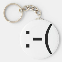 Émoticône triste ! produits de geek ! porte-clé