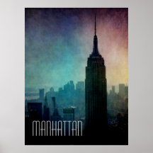 Empire State Building au crépuscule Posters
