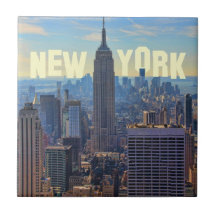 Empire State Building d'horizon de NYC, commerce m Carreau En Céramique