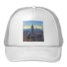 Empire State Building d'horizon de NYC, commerce m Casquettes