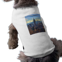 Empire State Building d'horizon de NYC, commerce m Manteaux Pour Animaux Domestiques