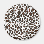 Empreinte de léopard de neige magnets