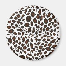 Empreinte de léopard de neige magnets