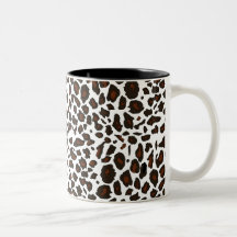 Empreinte de léopard de neige mug