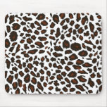Empreinte de léopard de neige tapis de souris