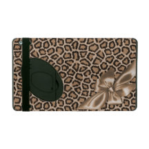 Empreinte de léopard Girly de Brown d'amusement Étuis iPad