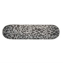 Empreinte de léopard gris skateboards