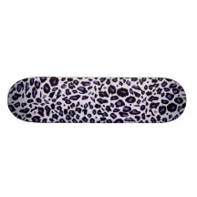 Empreinte de léopard pourpre plateaux de skateboards