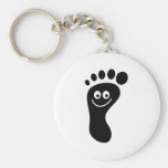 Empreinte de pas porte-clefs