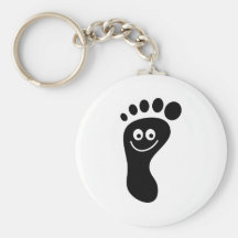 Empreinte de pas porte-clefs