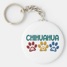 Empreinte de patte 1 de maman de CHIWAWA Porte-clef