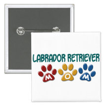 Empreinte de patte 1 de maman de LABRADOR RETRIEVE Pin's Avec Agrafe