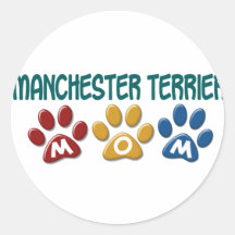 Empreinte de patte 1 de maman de MANCHESTER TERRIE Autocollants
