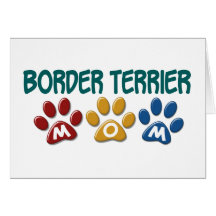 Empreinte de patte 1 de MAMAN de TERRIER de FRONTI Carte De Vœux