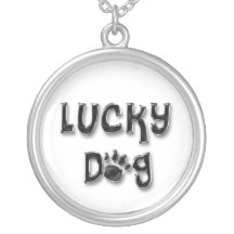 Empreinte de patte chanceux de chien pendentifs
